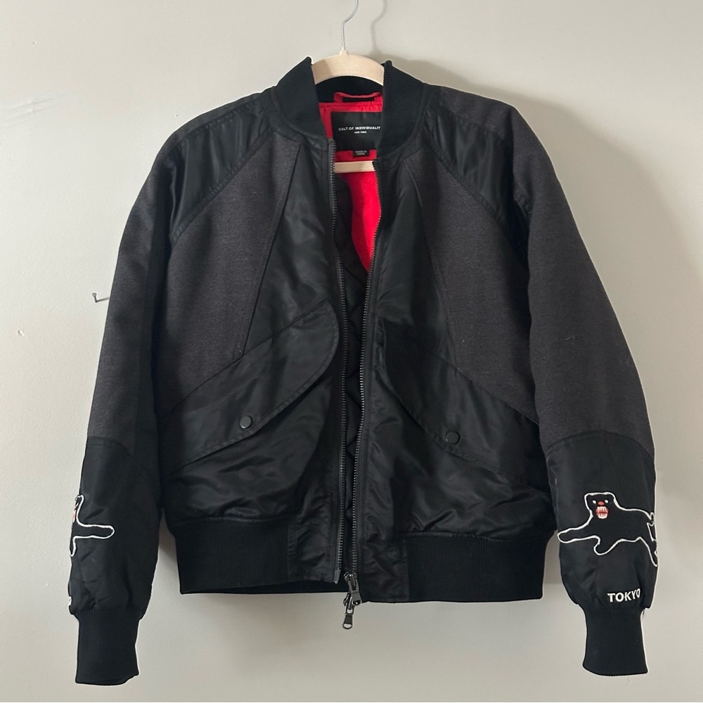 Cult of Individuality Bomber Jacket Panther Graphic Black Size [S] - Picture 4 of 8